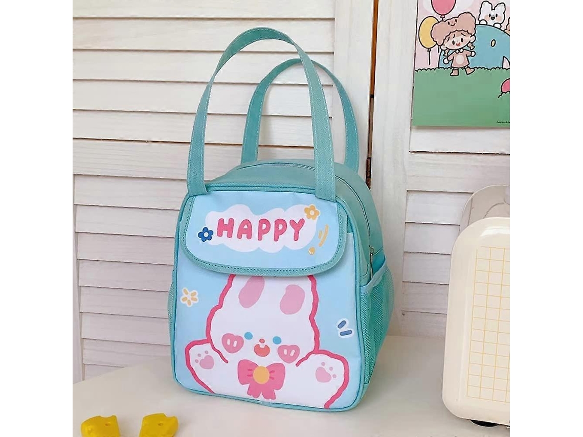 Lancheira Kawaii Ifeng para Meninas, Lancheira Térmica Bonita para Mulheres, Lancheira Térmica Aquaforge para Crianças (Azul)