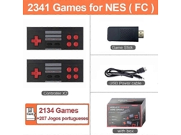 Ns mini Console de Jogos Portátil Sem Fio 2134 Clássicos para Nes Fc Dendy Retro Video Game GOKOCO