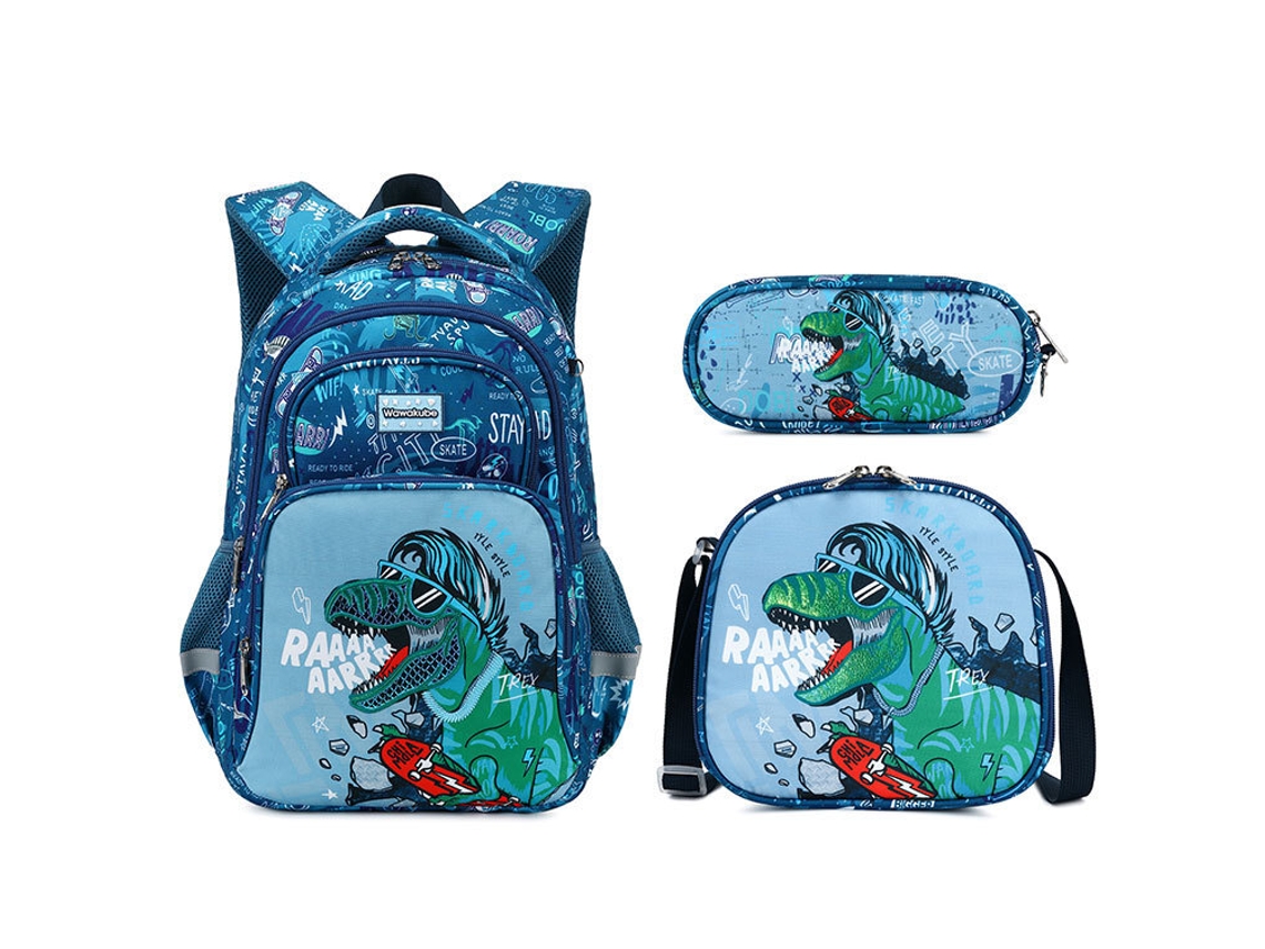 Conjunto Escolar 3 Peças Para Uso Diário