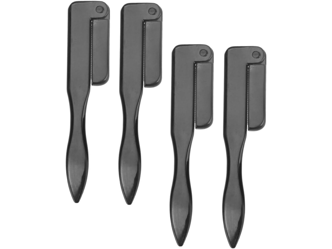 Conjunto De 4 Peças De Pincéis Multifuncionais Para Sobrancelhas E Cílios Com Pente Para Sobrancelhas