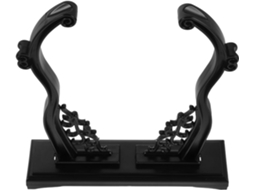 Suporte De Resina Preta Para Leque Grande, Base Decorativa Estável Para Leques Chineses E Japoneses, Acessório Para