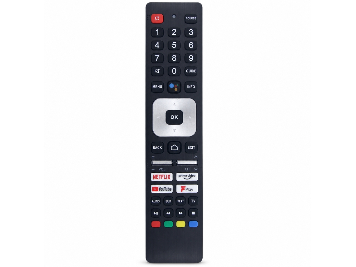Comando À Distância Bluetooth Com Controlo Por Voz Compatível Com Televisores Sharp Rmc0139n_zhd
