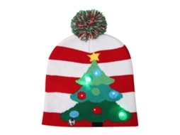 Chapéu Decorativo de Natal, Malha Luz Led Quente, Baixo Consumo, Moderno, Ergonômico, Uso Diário STELASPLEN