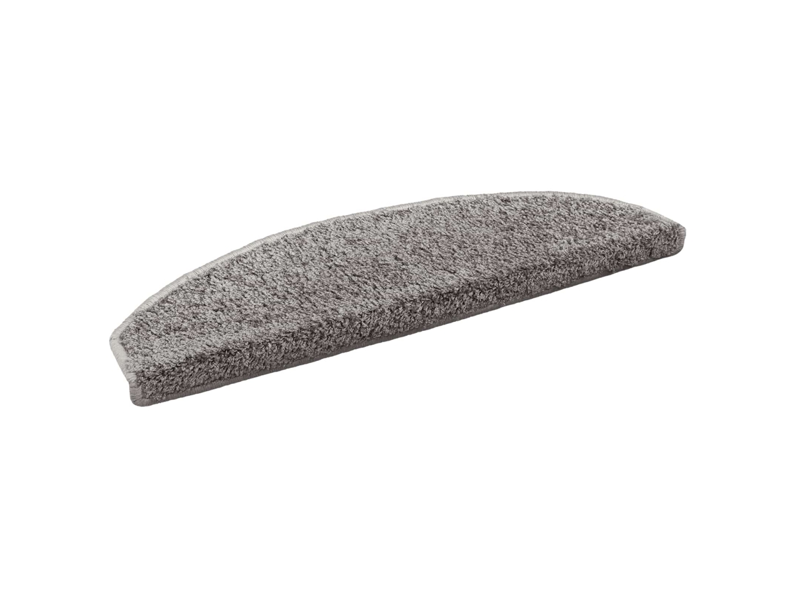 Vidaxl Tapetes Adesivos Para Escadas Semicircular 15 Pcs Cinzento