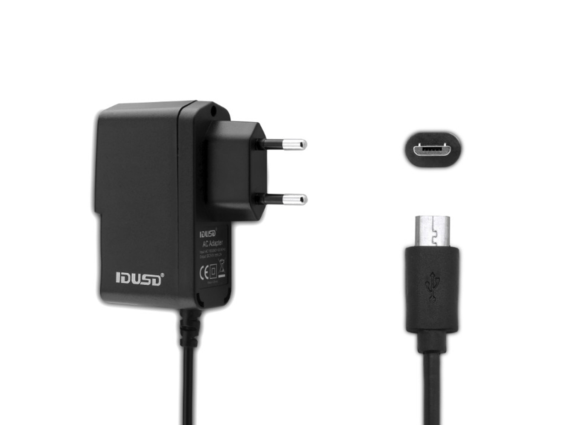 Carregador com Cabo IDUSD Universal 2A Preto