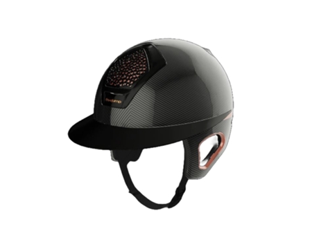 Capacete de Equitação com Proteção Personalizada em Carbono Voronoi Temple FREE JUMP M