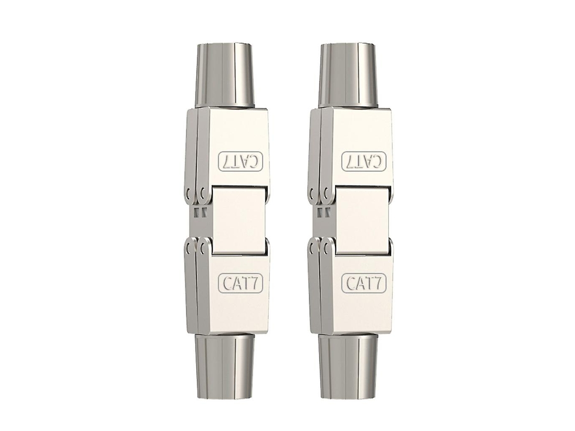 Conexão De Rede Do Adaptador De Junção Da Extensão Do Cabo Rj45 Cat7 Completamente Protegida