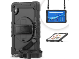 Capa Protetora Colorida À Prova De Choque Para Tablet Lenovo Tab M10 Hd Tb-x306x Em Silicone + Pc Com Suporte, Alça De Ombro E Alça De Mão.