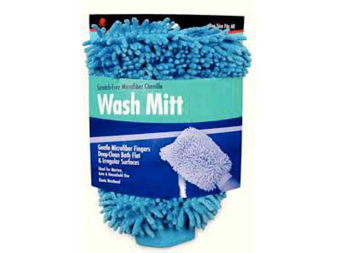 Buffalo Microfiber Chenille Wash Mitt Blue