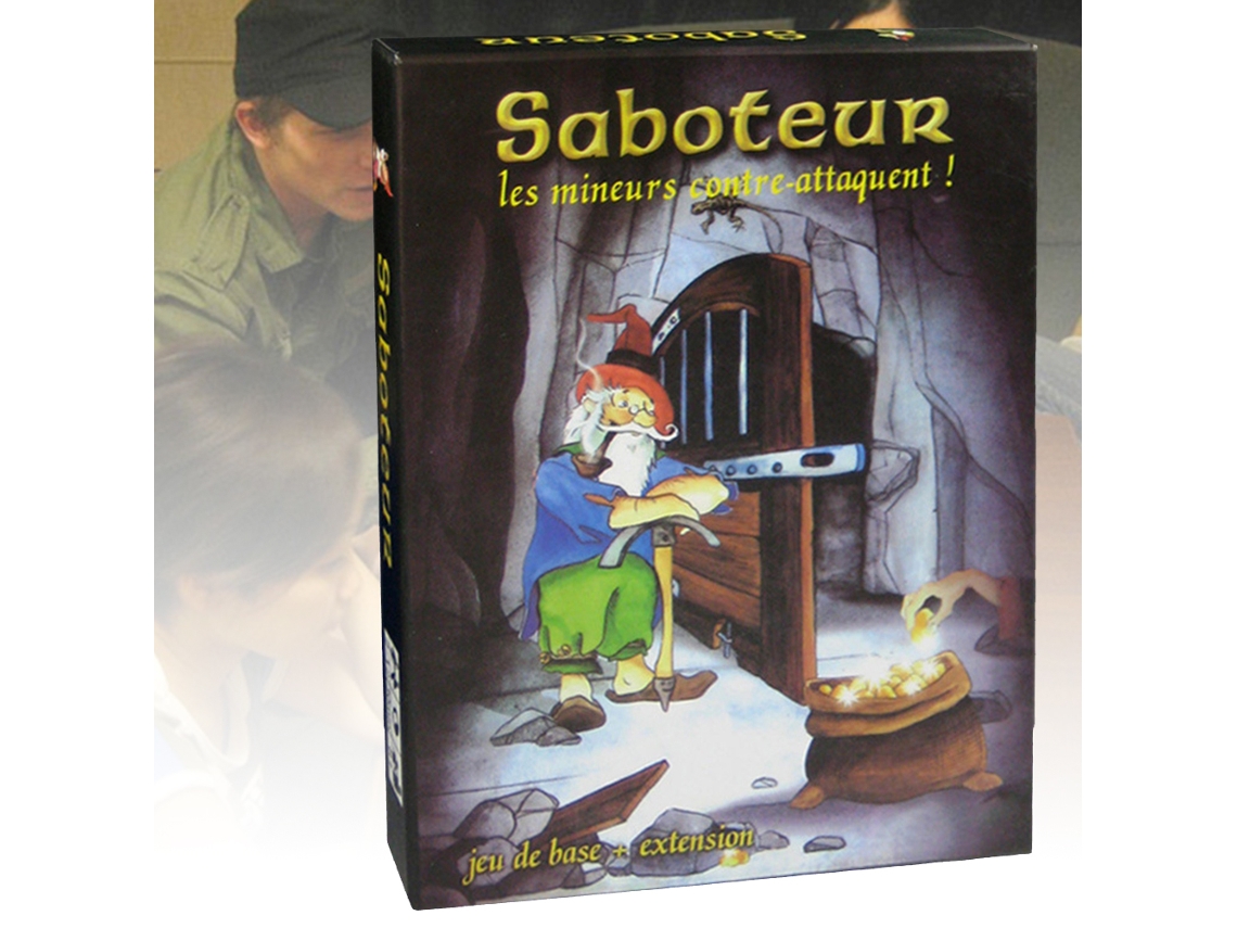 Jogo De Tabuleiro Saboteur Versão 1+2 Com 176 Cartas Anão Mineiro De Ouro Duelo