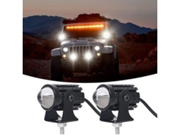 2 Peças De Farol De Led Para Motocicleta 12 80 V Para Holofotes Auxiliares De Led Para Motocicleta Zeuxo