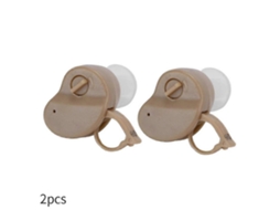 2 Unidades De Mini Amplificador Som Portátil E Invisível Para Aparelho Auditivo Intra, Auricular