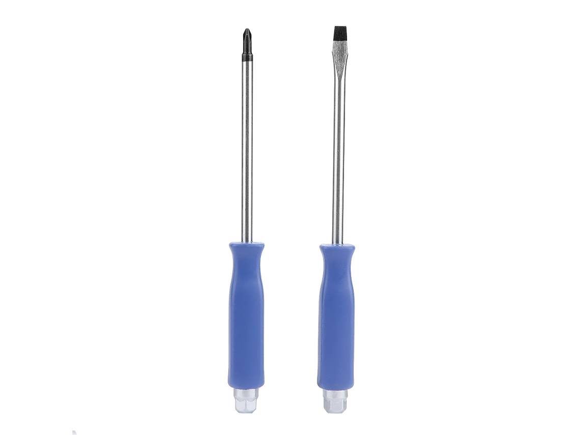 Yuru 2pcs Chave de Fenda e Cruz em Liga de Cromo Vanádio com Cabo Passante Resistente e Duravel para Reparos
