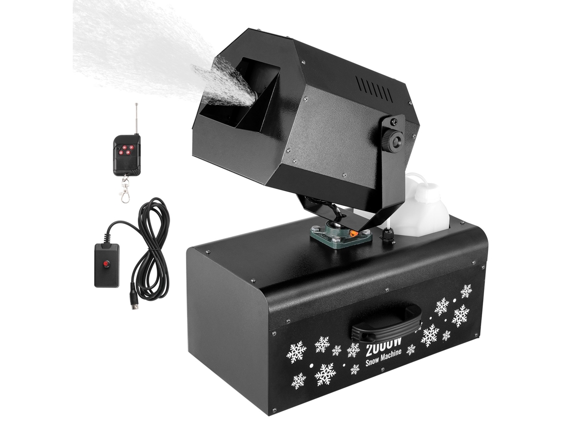 2000 W Máquina De Fazer Neve Com Controlo Remoto Sem Fios E Oscilante Vevor