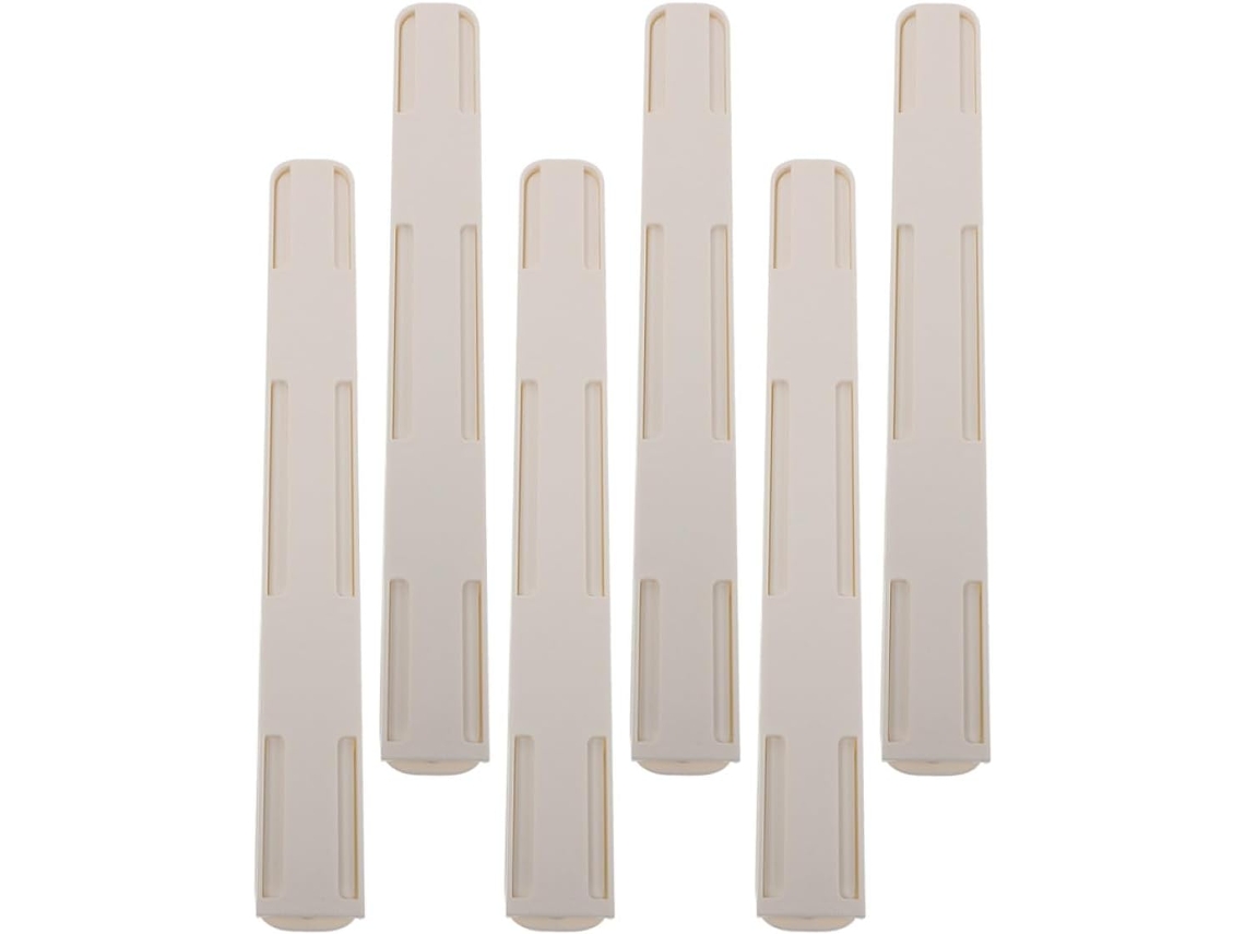 Conjunto De 6 Trilhos Deslizantes Para Gavetas, Com Funcionamento Suave E Uso Versátil, Na Cor Branca, Da Hips Cabinet