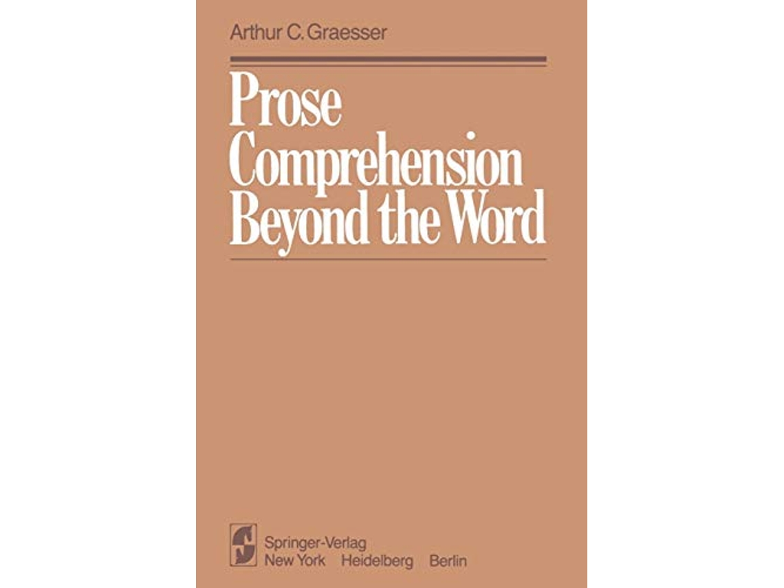 Livro Prose Comprehension Beyond the Word de AC Graesser (Inglês)