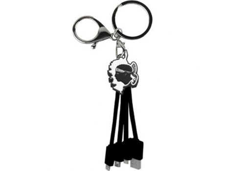 YELLO KOKO Cabo 3 em 1 Andy Usb A/Micro Usb Usb C Lightning 0 15M Córsega Preto