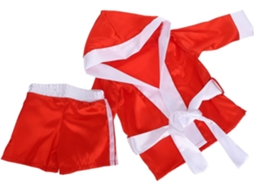 Conjunto De Roupa De Boxe - Ideal Para Ensaios Fotográficos: Top Vermelho E Cinto. Acessórios Para Fotografia.