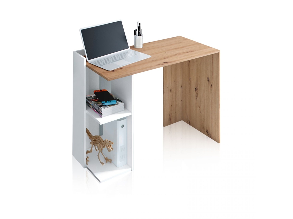 Mesa de escrita Dess Artik Branco (Branco mate) - Carvalho Nodi 100 x 73 x 50 cm