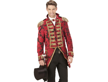 Fato ou fraque elegante em jacquard vermelho para homem