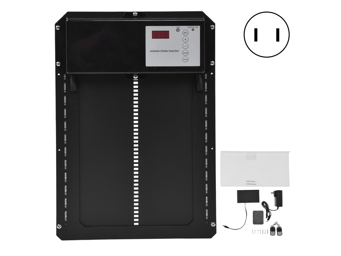 Portão Automático De Galinha Com Sensor De Luz E Timer