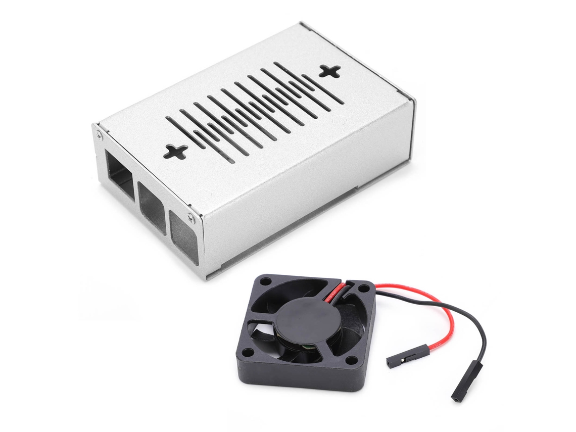 Ventoinha De Resfriamento Raspberry Pi 4b Prata