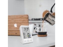 Laxiscreed Detector De Temperatura E Humidade Com Wi-fi E Bateria Recarregável Usb