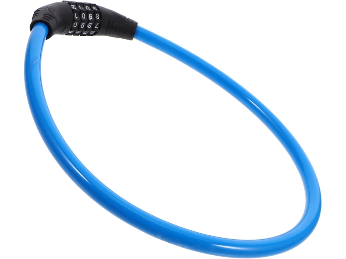 Cadeado De Corrente De Bicicleta Simples Em Aço E Abs Com Chaves
