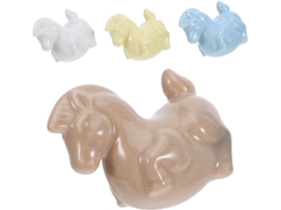 Conjunto De 4 Puxadores Cerâmica Em Formato Cavalo Para Gavetas E Armários, Com Superfície Fácil De Limpar E Resistente