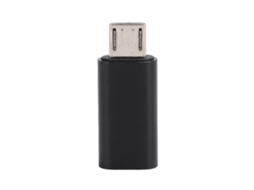 Adaptador Convertidor Usb Tipo C Hembra a Micro Macho para Carga Usb, Datos de Teléfono Móvil, Alta Velocidad 480 Mbps, Negro
