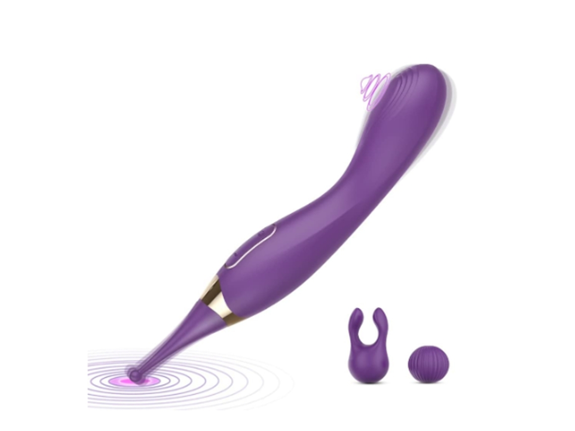 Vibrador Do Clitóris Que Atinge O Ponto G De Alta Frequência - Estimulador De Mamilo Vaginal Super Poderoso Atualizado, Roxo