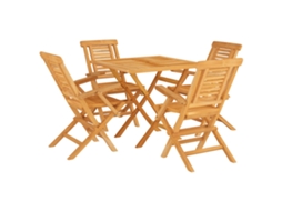 Garden Dining Set, Garden Dining Sets Vidaxl Marrom Madeira (n/a)