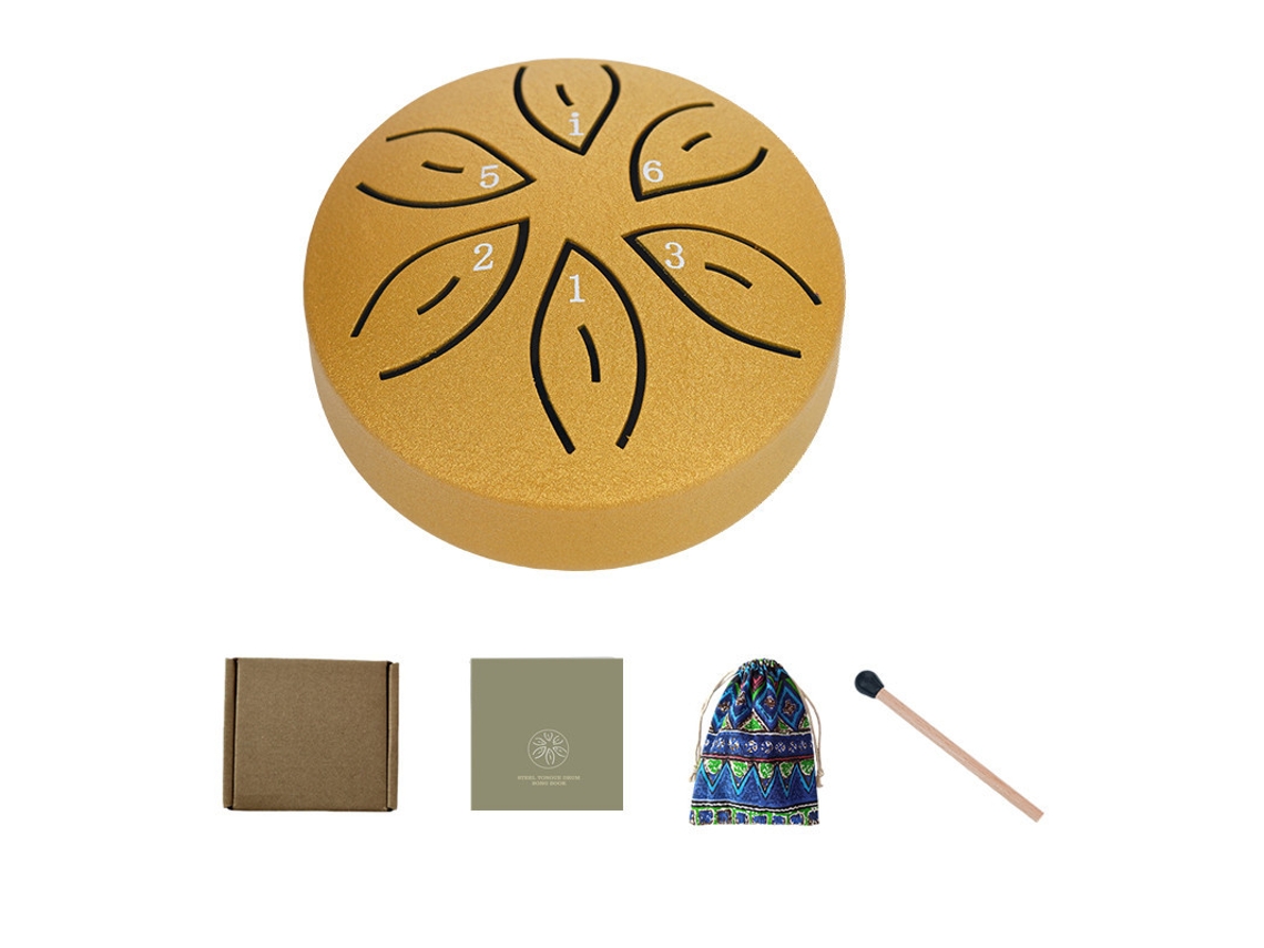 Instrumento Para Crianças, Mini Tambor, 6 Tons De Tambor Portátil