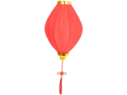 Lanterna Dobrável Chinesa Vermelha Tradicional para Decoração Interna e Externa, Estilo Antigo. SFUSHOS