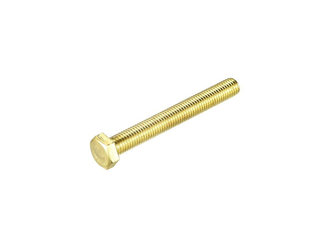Parafuso de latão M12x100mm com cabeça hexagonal, grau 4.8 S/MARCA