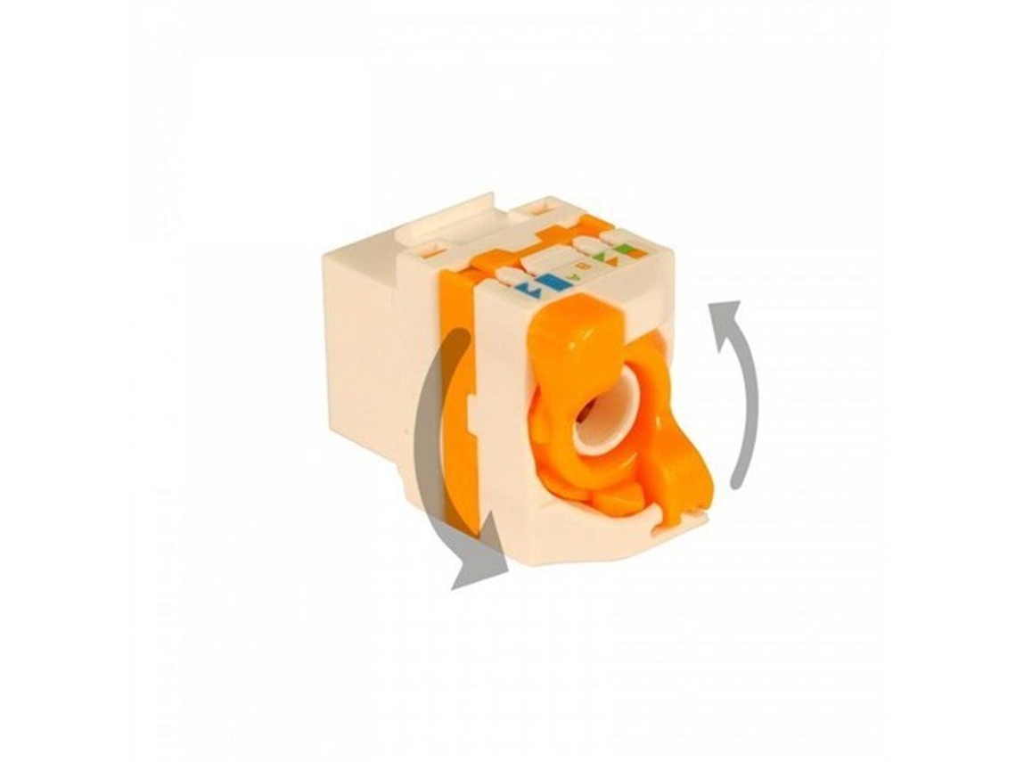 Conector De Caixa Plástica Rj45 Utp Cat 6a H Televes