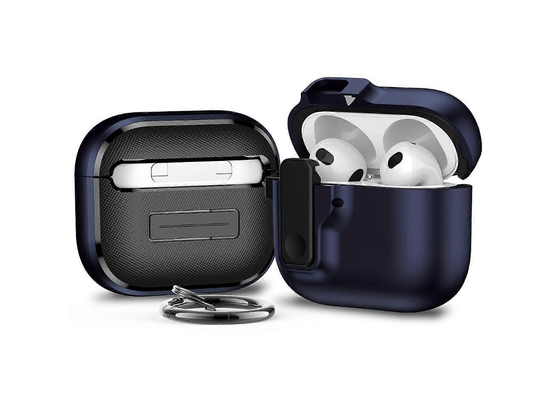 Capa Protetora À Prova De Choque Com Trava Automática Para Fones De Ouvido Bluetooth Airpods 4