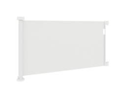 Barreira De Segurança Retrátil 0-136 Cm Pequenos Com Botão De Fecho Branco
