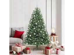 Vidaxl Árvore De Natal Articulada Artificial Verde 180 Cm Pvc E Metal