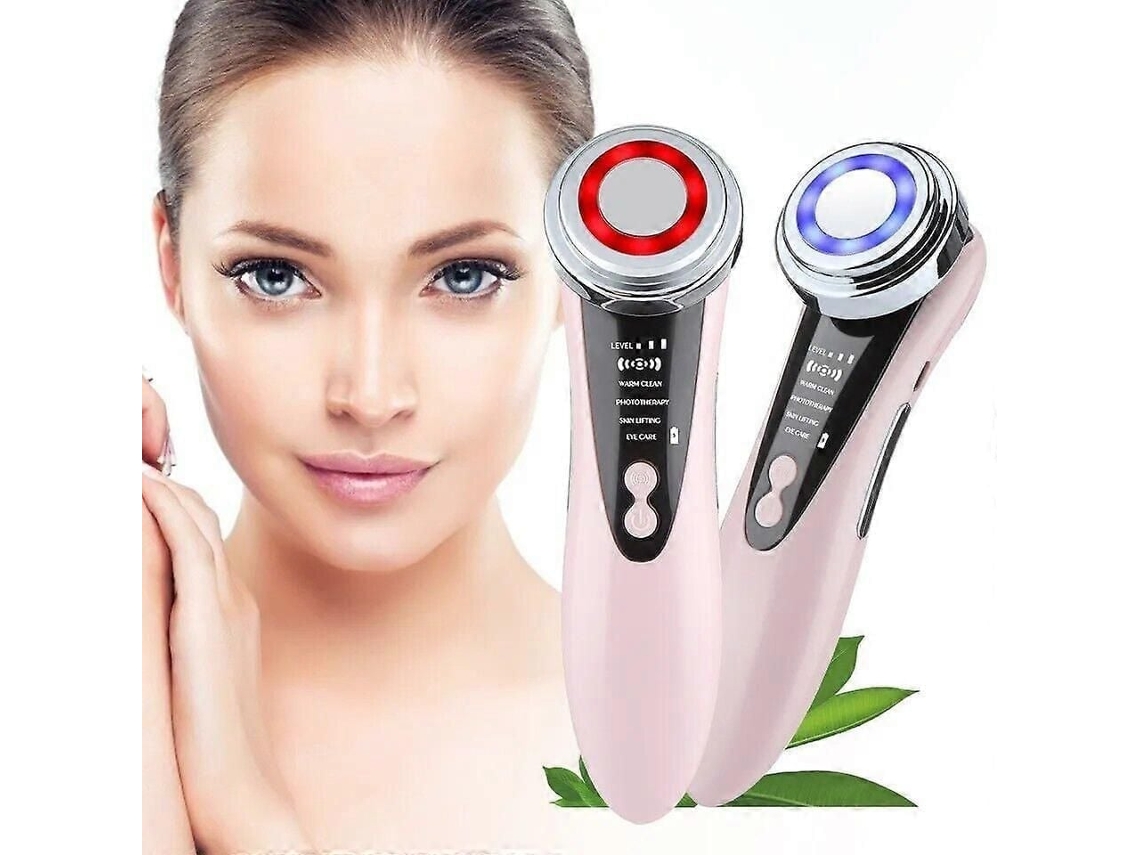 Masajeador Facial de Terapia Fotos Luz Led Rf Máquina Estiramento da Pele Beleza GOKOCO