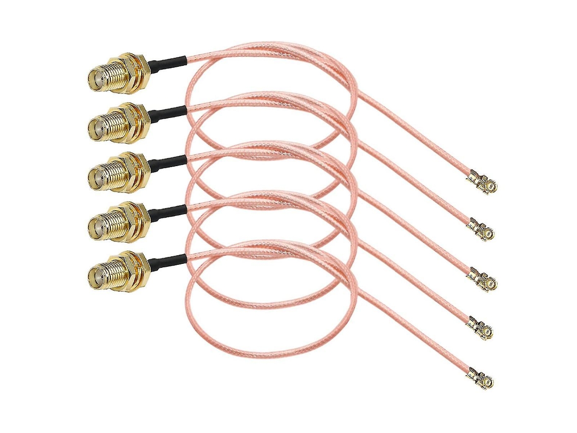 5 Peças De Conexão Sma Cabo Fêmea Para Adaptador De Coaxial Rg17 C8 Ufl/u.fl/ipx/ipex Rf Ou Sem Conector Sygo