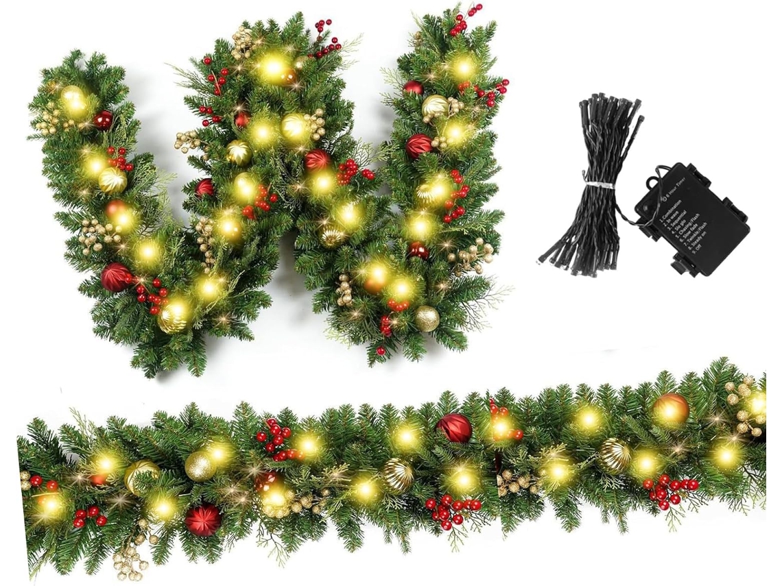 Ramo Artificial De Videira Natalina Para Pendurar, Decoração De Lareira, Decoração De Escada