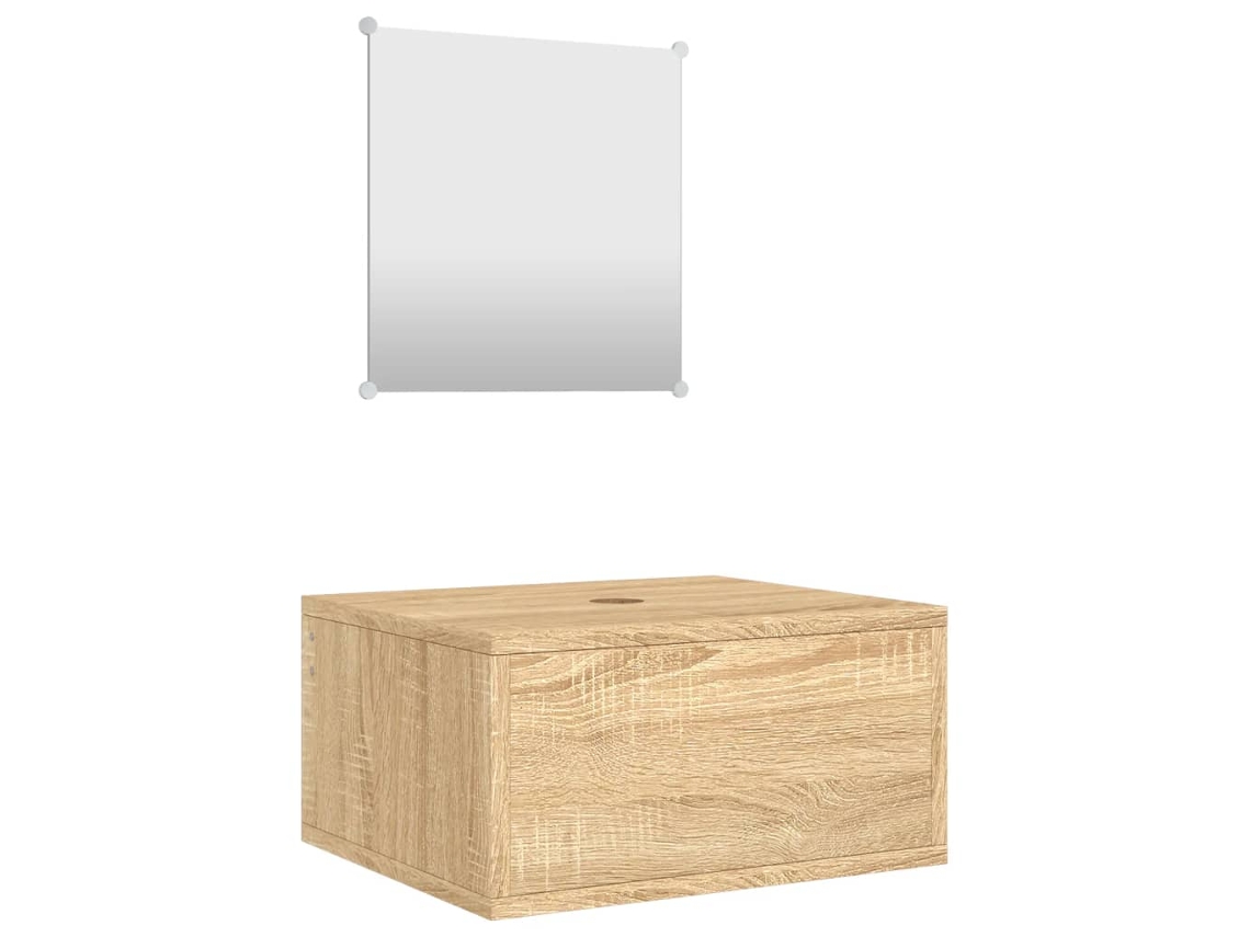 Conjunto de 2 Móveis para Casa de Banho, Madeira Carvalho MAISON EXCLUSIVE