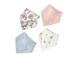 Conjunto De 4 Babadores Estilosos De Musselina Para Bebês, Ideais Para Alimentação E Controle Da Salivação.