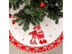 Saia para Árvore de Natal, Tapete Ano Novo , Ergonômico, Uso Diário STELASPLEN (120 Cm)