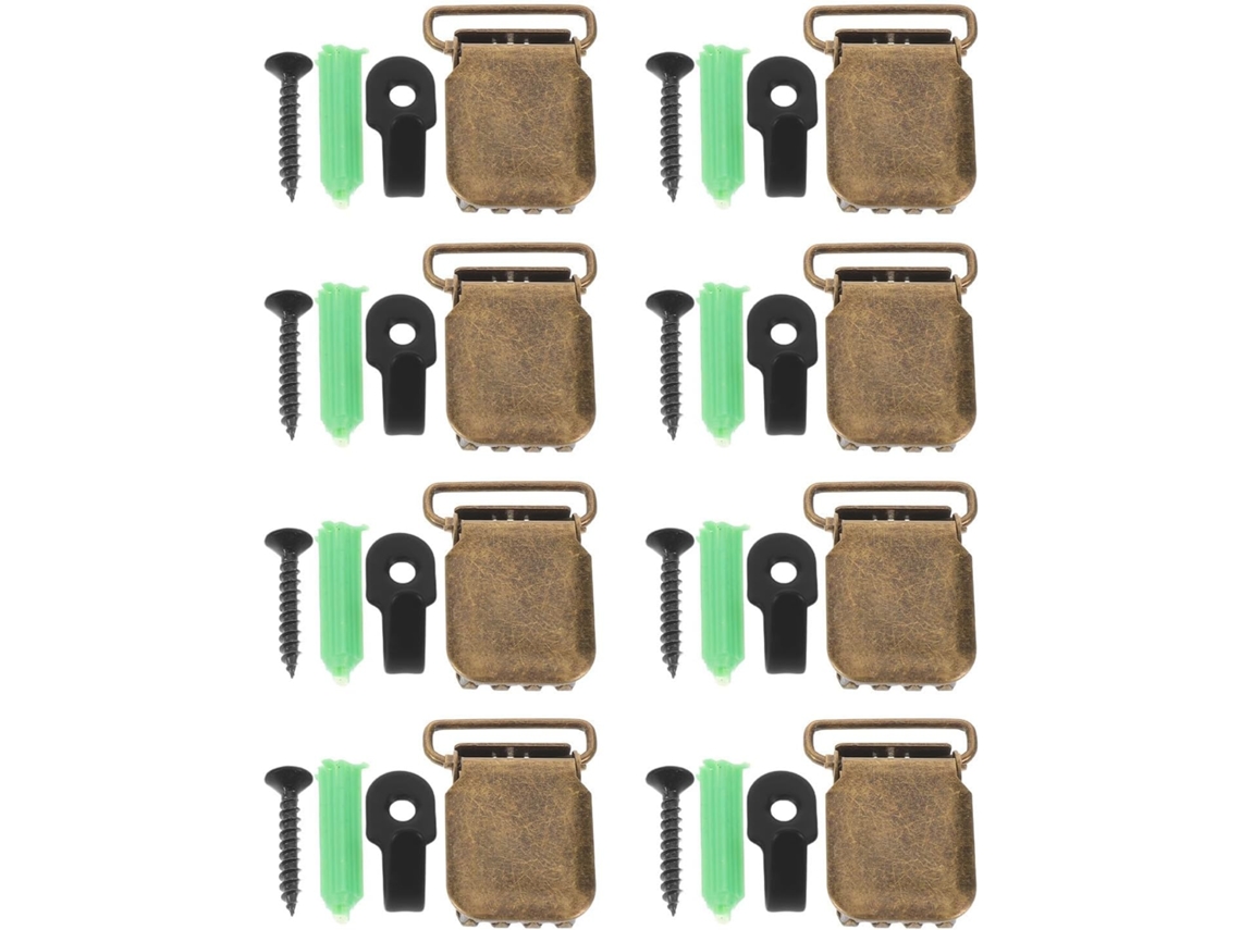 Beaupretty Conjunto De 8-presilhas Ferro Para Pendurar Tapeçarias, Antiderrapantes E Fáceis De Instalar, Adequadas Para