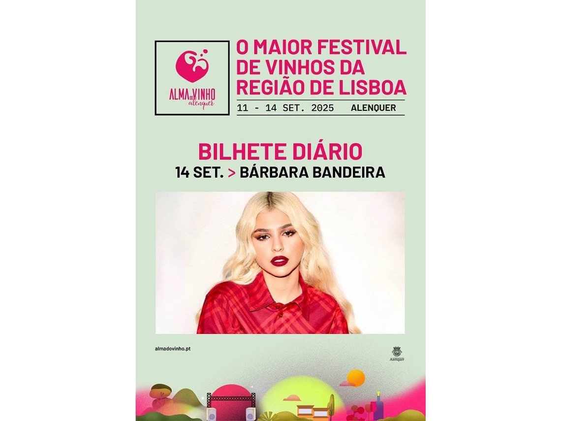 Bilhete ALMA DO VINHO 2025 | BÁRBARA BANDEIRA