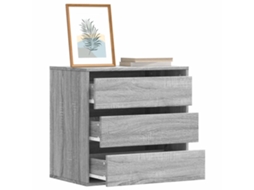 Vidaxl Cómoda 60x41x58 Cm Derivados De Madeira Cinzento Sonoma