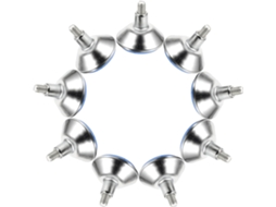 Shineofi Pés Niveladores Ajustáveis Para Móveis, Conjunto De 8 Peças, Niveladores De Mesa Em Ferro Para Estabilização