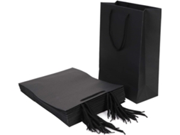 Conjunto de 10 Sacolas de Papel Kraft Grandes para Presentes de Natal, Ideais para Levar na Bolsa BRILVIBERA